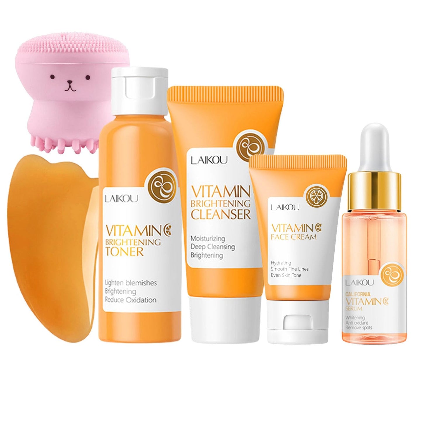 Vitamin C Brightening Skincare Set – 6pcs