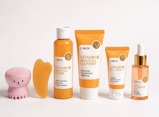Vitamin C Brightening Skincare Set – 6pcs